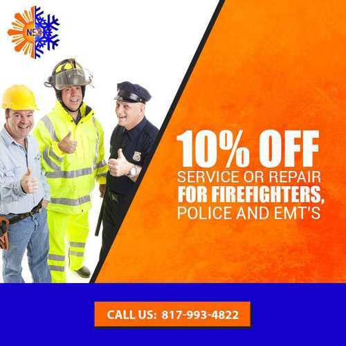 10% Off Service Or Repair For Firefighters, Police and EMT’S